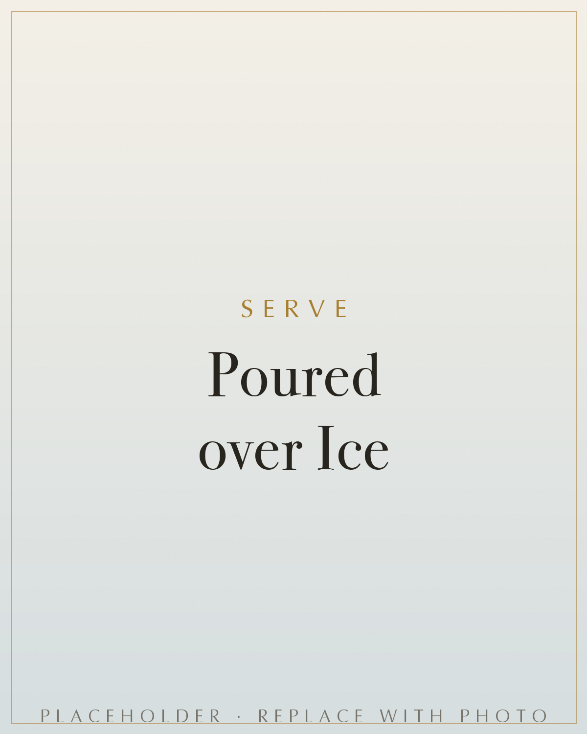 Petillant poured over ice