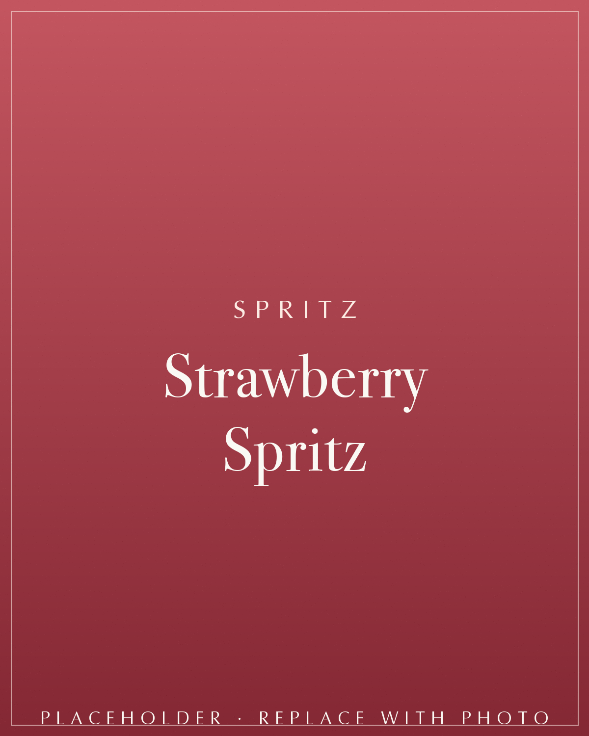 Strawberry spritz